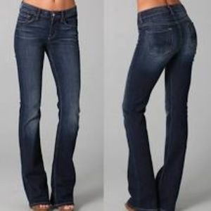 7 For All Mankind Dark Blue Boot Cut Jeans